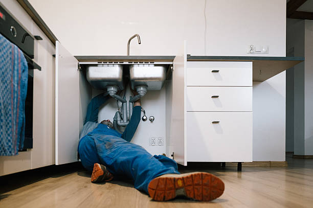 Professional Plumbing technician working in Branford, CT